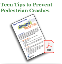download teen tips prevent pedestrian crashes
